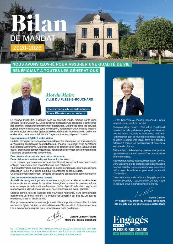 Bilan de Mandat 2020-2026 - ©Sylvie Cartier